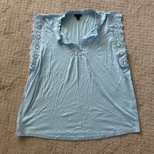 Ann Taylor Factory Shirt, Size Medium, Blue